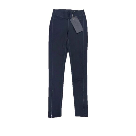 New Rag & Bone Lawson Herringbone Black Ankle Zipper Legging Pants Sz Small - Picture 2 of 9